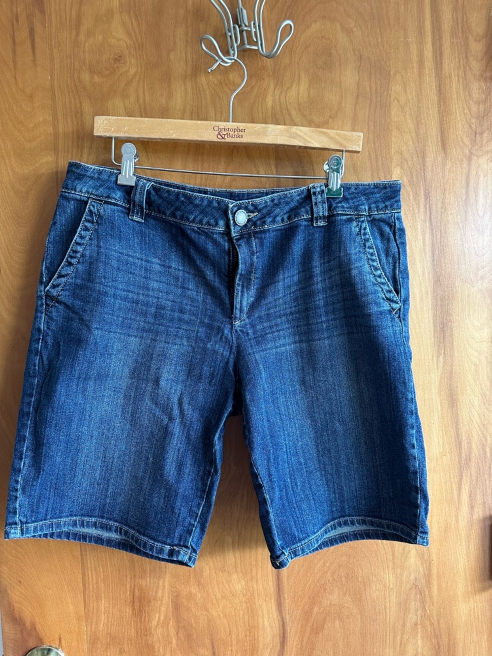 Liz Claiborne Dark Blue Denim trouser Bermuda shorts